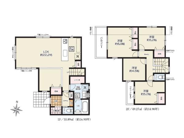 川越市的場19期　新築一戸建て