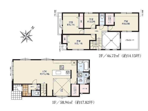 川越市南大塚11期　新築分譲住宅　全3棟　3号棟