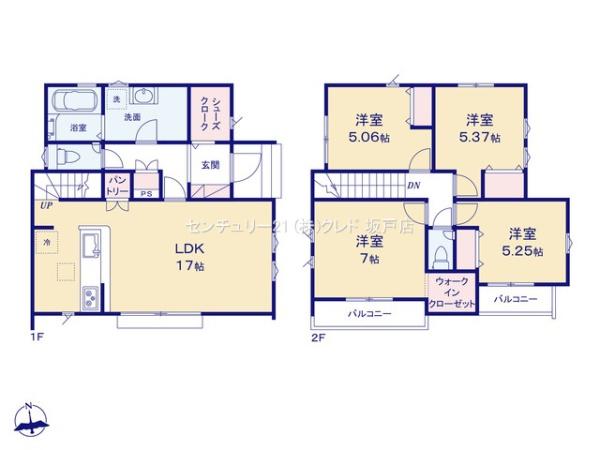 川越市小仙波町　新築分譲住宅　全15棟　1号棟