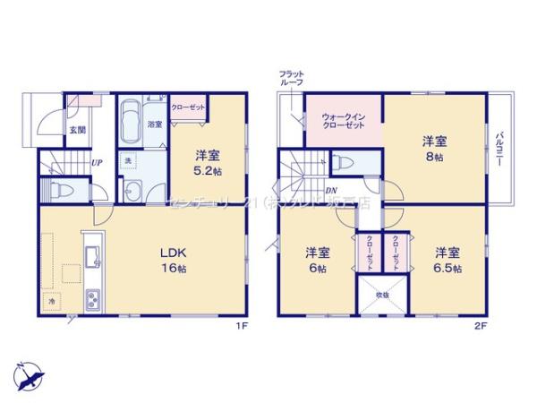 川越市藤木町1期　新築分譲住宅　全2棟　2号棟
