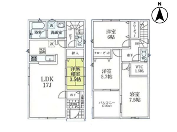 狭山市柏原第13　新築分譲住宅　全3棟　3号棟
