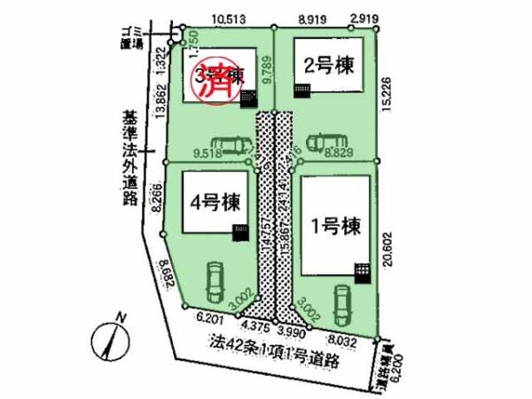 川島町伊草第2　新築分譲住宅　全4棟　1号棟