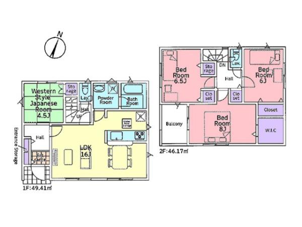 川島町伊草第2　新築分譲住宅　全4棟　2号棟