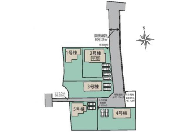 滑川町月輪　新築分譲住宅　全5棟　2号棟