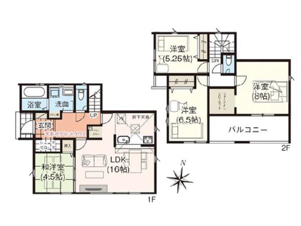 小川町小川　新築分譲住宅　全2棟　1号棟