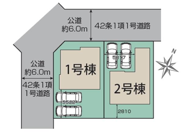川越市川鶴3丁目3期　新築分譲住宅　全2棟　1号棟