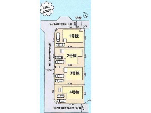 鶴ヶ島市下新田第2　新築分譲住宅　全4棟　1号棟