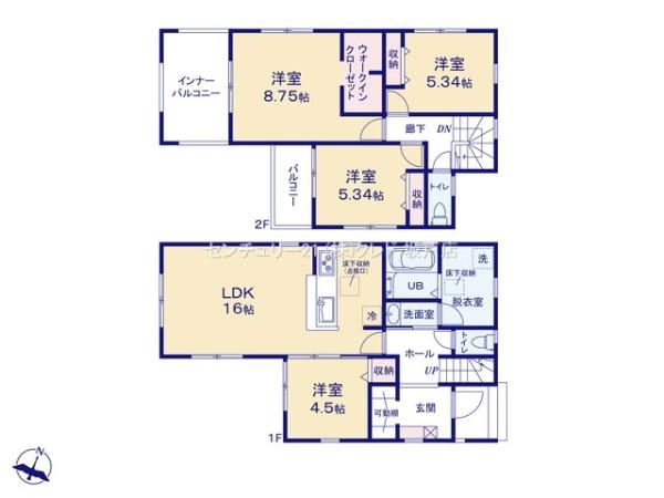 川越市古谷上　新築分譲住宅　全8棟　3号棟