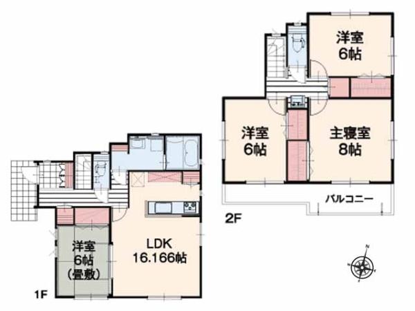 川島町下伊草　新築分譲住宅　全13棟　1号棟