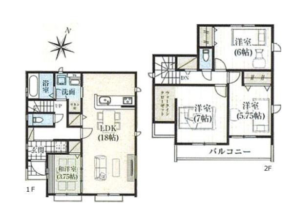 川島町伊草2期　新築分譲住宅　全8棟　3号棟