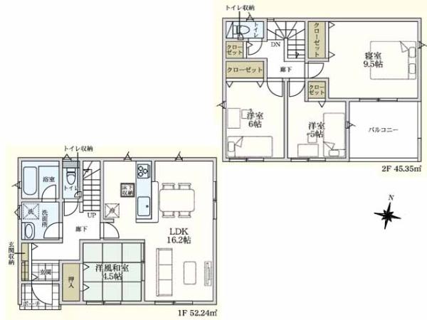 吉見町東野第20　新築分譲住宅　全3棟　1号棟