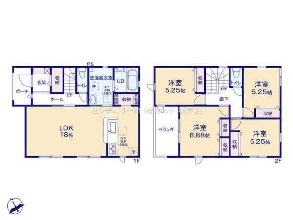 鶴ヶ島市下新田第2　新築分譲住宅　全4棟　3号棟