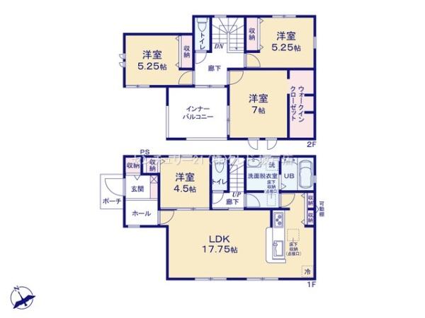 鶴ヶ島市下新田第2　新築分譲住宅　全4棟　4号棟