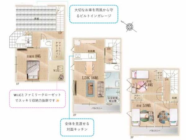 川越市清水町1期　新築一戸建て