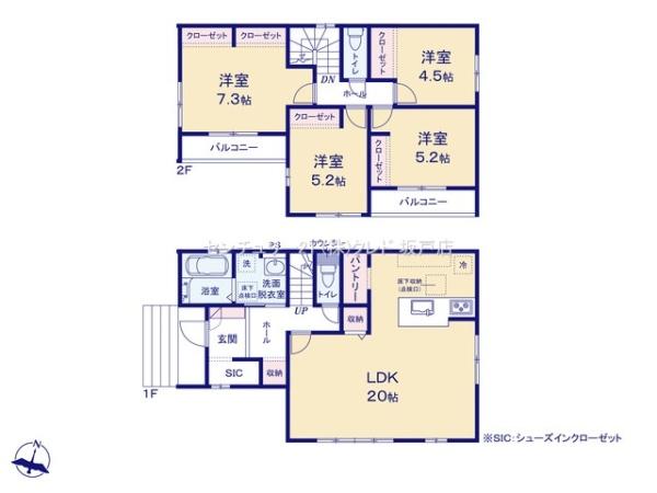 坂戸市鶴舞1期　新築一戸建て