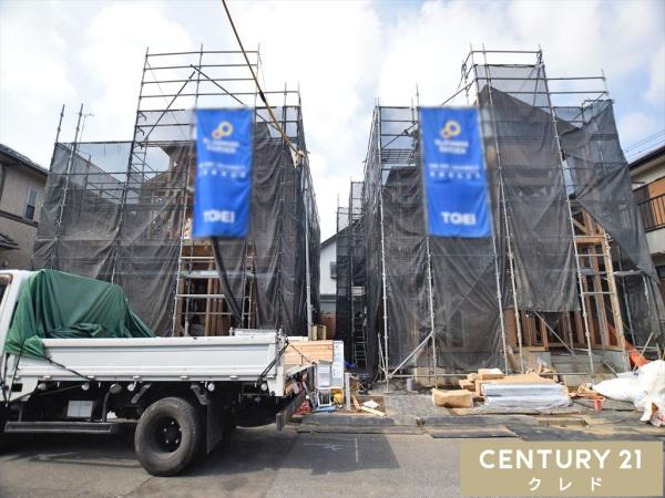 川越市砂新田1丁目3期 新築分譲住宅 全2棟 2号棟(前面道路含む現地写真)