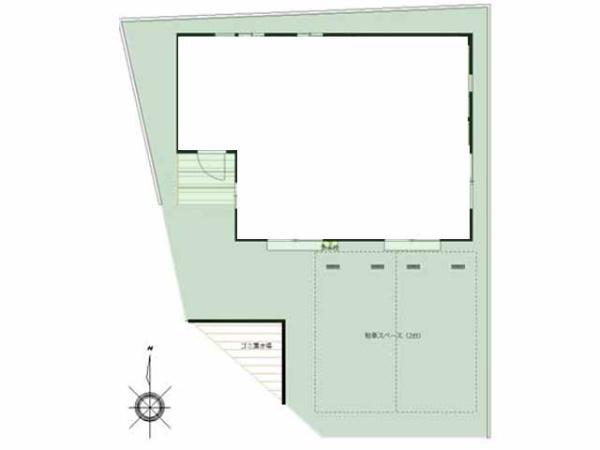 川越市大字的場の中古一戸建て(区画図)