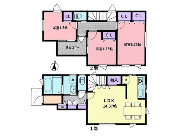 川越市的場 中古一戸建て