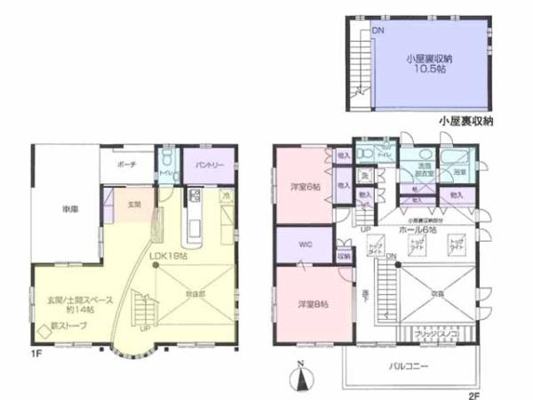 東松山市あずま町1丁目の中古一戸建て(間取り)
