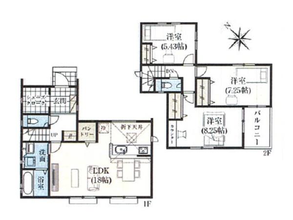 坂戸市にっさい花みず木11期　新築分譲住宅　全5棟　1号棟