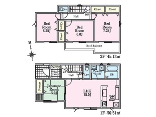 川越市砂新田3丁目第1期　新築分譲住宅　全2棟　2号棟