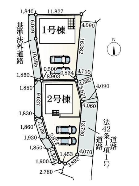 寄居町赤浜第6　新築分譲住宅　全2棟　1号棟