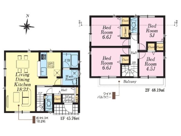 川越市寺尾第18　新築分譲住宅　全4棟　4号棟