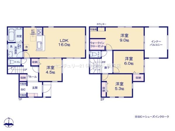 川越市下小坂　新築分譲住宅　全5棟　3号棟