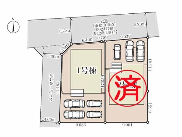 東松山市松葉町　新築分譲住宅　全2棟　1号棟
