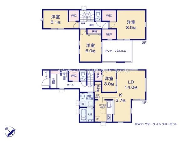 川越市かすみ野第3期　新築分譲住宅　全2棟　2号棟