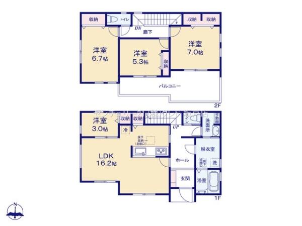 川越市下小坂　新築分譲住宅　全5棟　2号棟