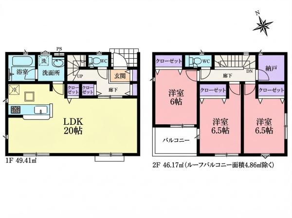 川越市菅間第3　新築分譲住宅　全3棟　2号棟