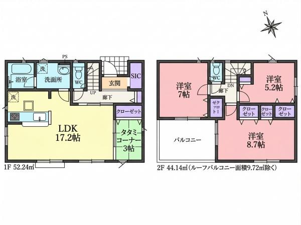 川越市菅間第3　新築分譲住宅　全3棟　3号棟