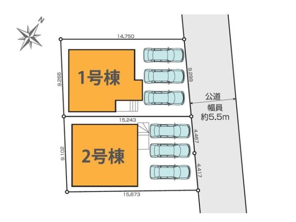 川越市藤間2期　新築分譲住宅　全2棟　1号棟