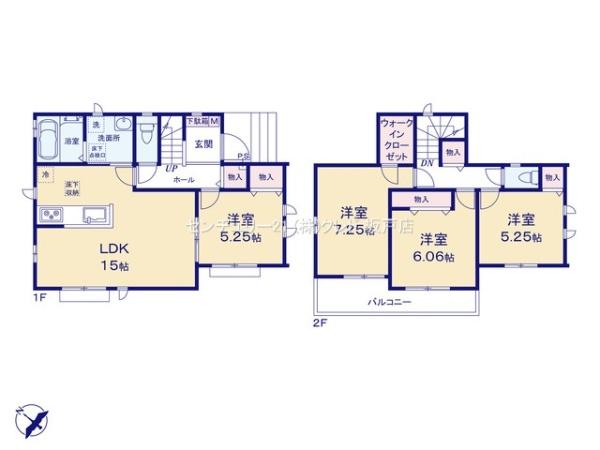 川越市中台元町1丁目23番　新築分譲住宅　全5棟　B号棟