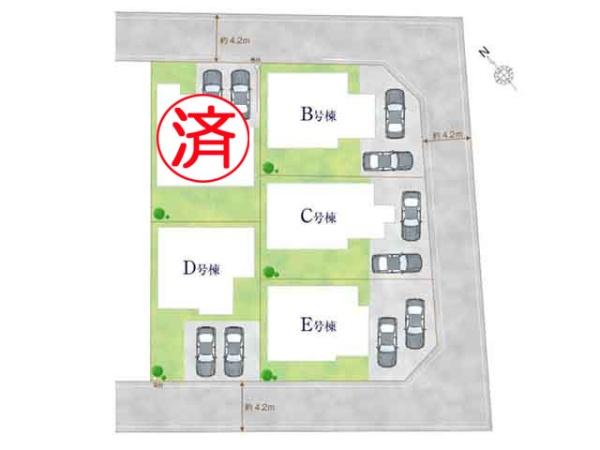 川越市中台元町1丁目23番　新築分譲住宅　全5棟　B号棟