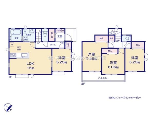 川越市中台元町1丁目23番　新築分譲住宅　全5棟　E号棟