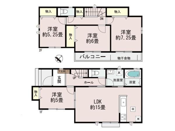 川越市南台2丁目4番　新築分譲住宅　全2棟　A号棟