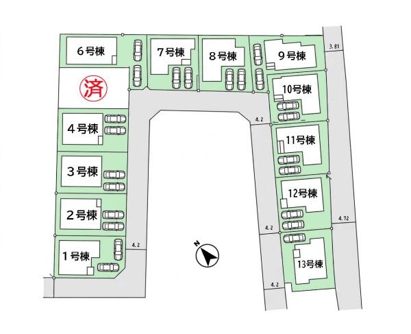 川越市中台　新築分譲住宅　全13棟　2号棟