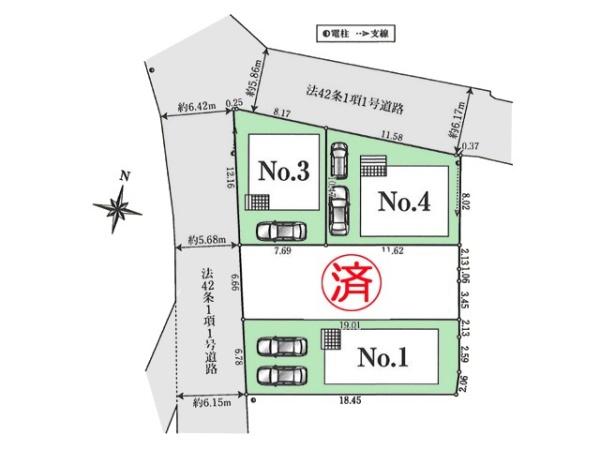 川越市砂第19　新築分譲住宅　全4棟　3号棟