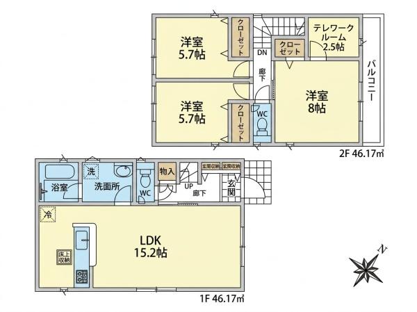 鶴ヶ島市中新田第6　新築一戸建て