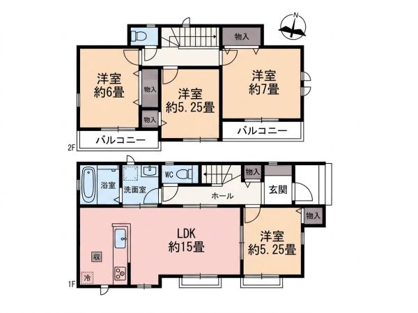 川越市安比奈新田1番1 新築分譲住宅 全7棟 B号棟