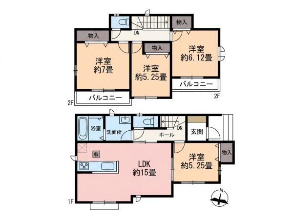 川越市安比奈新田1番1　新築分譲住宅　全7棟　C号棟