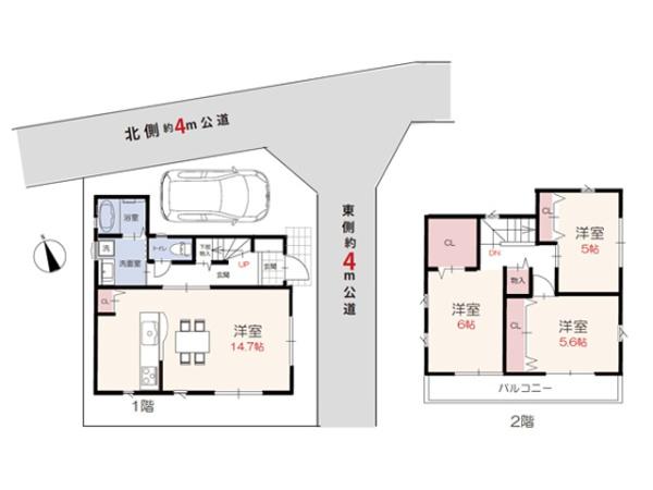 川越市的場　新築一戸建て
