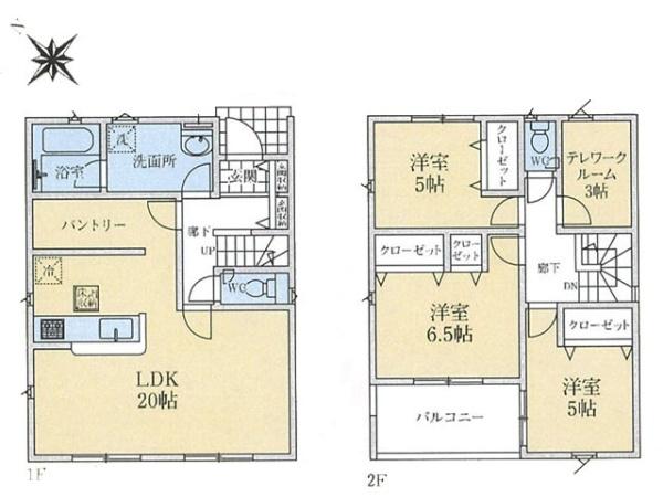 日高市上鹿山第4　新築分譲住宅　全3棟　2号棟