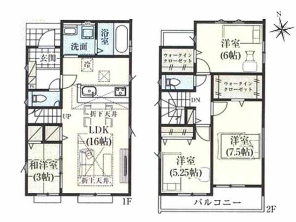 川越市中台3期　新築分譲住宅　全3棟　1号棟