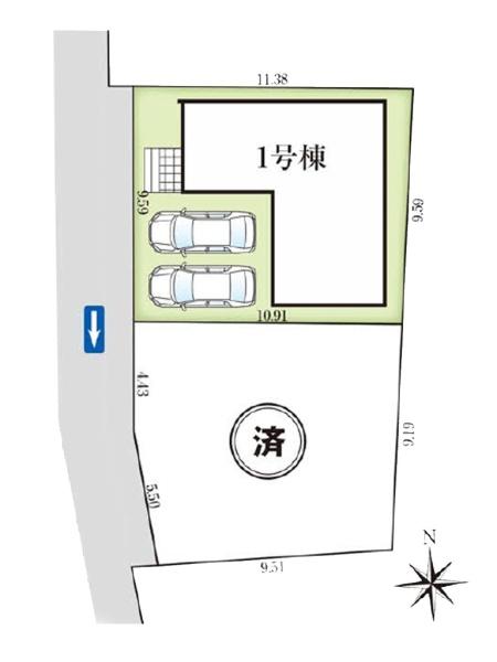 坂戸市三光町5期　新築分譲住宅　全2棟　1号棟