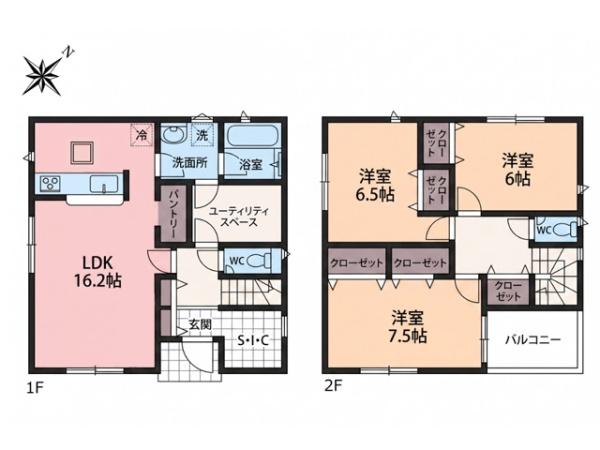 越生町上野東第5　新築分譲住宅　全6棟　5号棟