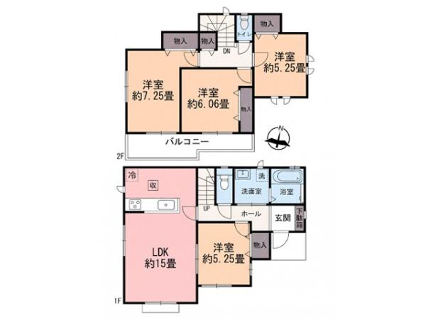 川越市安比奈新田1番1　新築分譲住宅　全7棟　E号棟