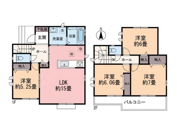 川越市安比奈新田1番1　新築分譲住宅　全7棟　F号棟